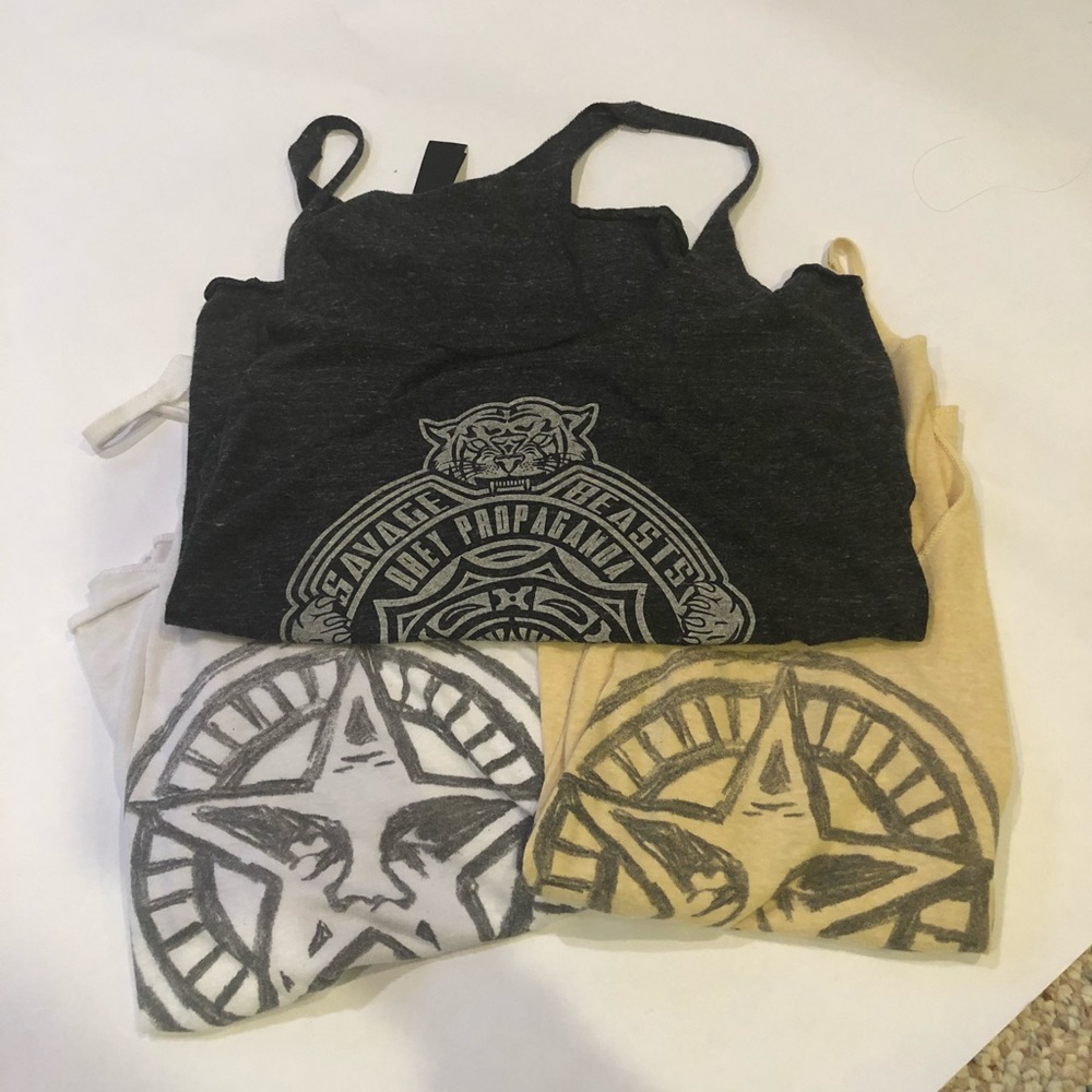 Obey tank tops size medium